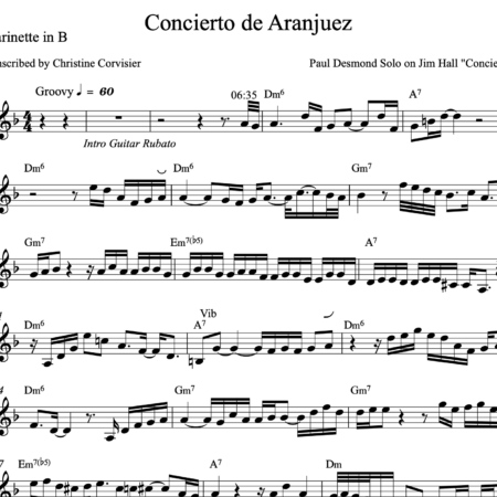 Concierto de Aranjuez - Soloist: Paul Desmond (C / Bb / Eb)