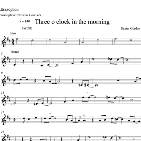 Three O'Clock In The Morning - Soloist: Dexter Gordon